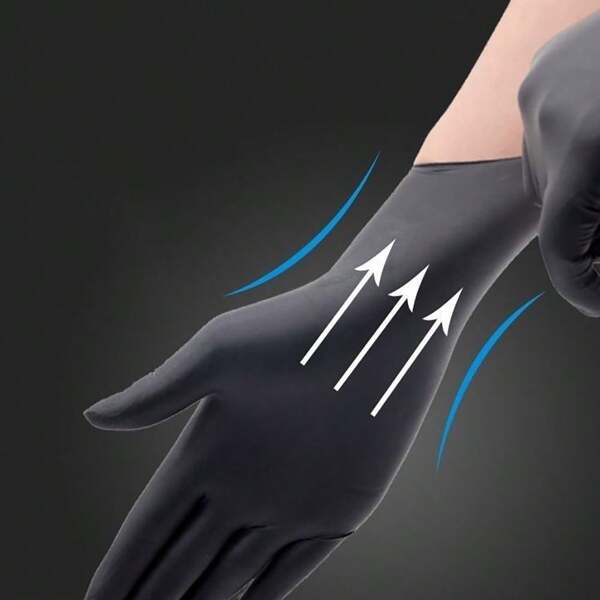 50pcs/100pcsDisposable Gloves-Latex Free, Non-Rubber Cleaning, Cooking, Food Preparation Professional Protective Gloves