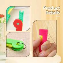 Automatic Needle Threader, Needle Threaders For Hand Sewing Plastic Sewing Machine Needle Threade For Embroidery Cross Stitch Craft (1)