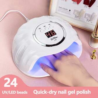 High Power UV Nail Lamp, Nail Polish Dryer For Salon Use, Fast Drying, USB Powered