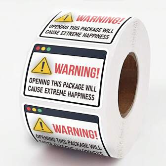 1 Roll, 500 Sheets Bring Surprises And Happiness, Gift Packaging With Self-Adhesive Labels, Sticker Envelope Sealing Stickers, Used For Party Decoration, Animal Shaped Wall Stickers School Supplies,Back To School