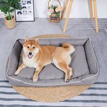 1pc Thick Oxford Cloth Dirt-Resistant Removable & Washable Bite-Resistant Anti-Urine Anti-Wear Pet Bed For Small/Medium/Large Dogs, All Season, High-Quality Dog Mat, Multi-Color Options - Dark Grey - View 5
