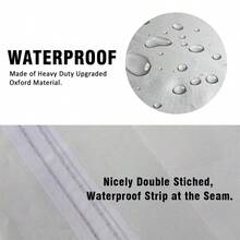 Cubierta de motocicleta impermeable y a prueba de polvo de alta calidad, universal en todas las estaciones, cubierta portátil de motocicleta impermeable y a prueba de polvo - Gris - Ver 4