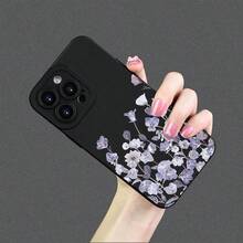 1 pieza de funda de teléfono a la modaNo incluye cordón ni soporte. Morado. FloresPatrón,ParaiPhone 161514131211XSPlusProMaxSE,A prueba de golpes,NuevoEstilosParaHombresYMujeres,SuaveCasos,CompletoCoberturaEngrosadoProtección, PerfectoRegaloParaCumpleaños y PascuaAMadre,Familia,Amigos,NovioNoviaYCompletoCoberturaParaLentesEncendido. Nueva Funda de Silicona Todo Incluido para Parejas - Negro - Ver 3
