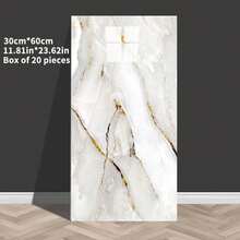 10/20/50片仿瓷砖图案大理石效果自粘墙砖乙烯基泡沫墙贴防水防潮易清洁切割可撕可粘贴适用于浴室、客厅、厨房、卧室装饰墙面装饰墙纸 - 彩色 - 查看 17