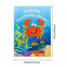 Livre de coloriage DIY sur le monde sous-marin et la vie marine, livre d'activités thématique océanique créatif avec des créatures marines fascinantes, convient pour des projets artistiques, le soulagement du stress, l'apprentissage et un excellent cadeau pour les passionnés de l'océan