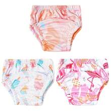 5pcs Reusable Baby Training Pants, Waterproof Washable Infant Cloth Diaper Covers, Breathable Potty Training Underwear - Multicolor - View 33
