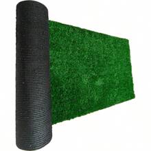 15mm Thick Artificial Grass Turf Mat, Military Green, Indoor Outdoor Realistic Synthetic Lawn Carpet, Fake Grass Carpet For Wedding, Patio, Balcony, Fencing, Plastic Artificial Grass Rug