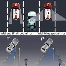 2 Pieces Set Of Universal Triangular Car Side Mirrors, Adjustable Wide-Angle Blind Spot Mirrors, Flat Mirrors For Cars And Motorcycles, Front Position, 360 ° Field Of View, Wide-Angle Rearview Mirrors Suitable For SUVs, Trucks, And RVs - Automotive Accessories - White - View 10
