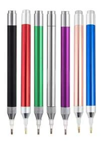 [Diamond Art] DIY 5D Diamant Pinsel Set - 7 Farben verfügbar, leuchtende Diamant Stifte, geeignet für Diamant Kunst, Diamant Stickerei und Mosaik Handwerkskunst, Handwerkszeug, Diamant Malzubehör (Batterie nicht enthalten)