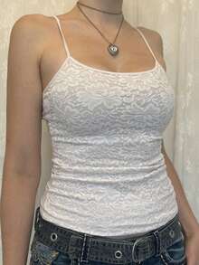 Women's Summer Sexy Slim Embroidered Knitted Camisole