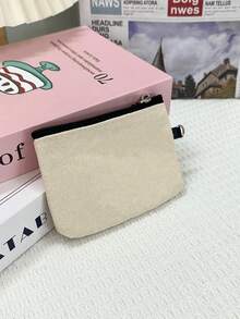 Canvas portemonnee met kaarthouder, minimalistische stoffen portemonnee met harde munt, kleine tas, draagbare portemonnee voor dames, portemonnee, miniportemonnee, portemonnee, reisportemonnee, portemonnee, schoolspullen, schrijfwaren, pennenetui - Veel kleurig - Bekijken 12