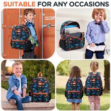 3pcs Kids Backpack Set For Girls School Bags Large Capacity Boys Printing School Backpack Set Rucksack Bagpack Kids Cute Book Bags, Casual Outings, Casual Student Bag - Black Dinosaur - View 6