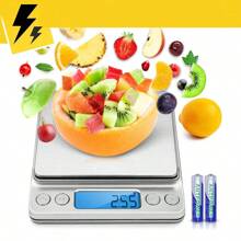 1pc High-Precision Digital Kitchen Scale - 3kg/500g Capacity, 0.1/0.01g Accuracy, LCD Display, Electronic Measuring For Food, Diet, Postal, Jewelry Weighing - Compact, Portable, And Easy-To-Use Design