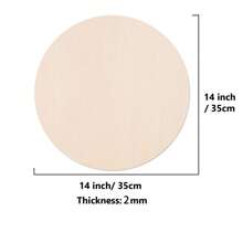 5/10PCS, 14x14 Inch Round Wooden Products, DIY Blank Wood Board, Handicrafts And Decorations, House Decoration, Handmade Diy, Gifts For Friends And Family, Laser Cutting, Wood Burning