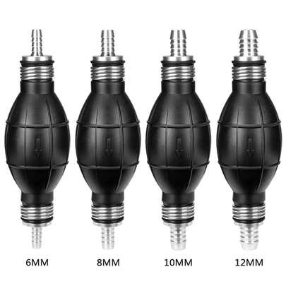 Bomba de combustible manual de 6mm/8mm/10mm/12mm, línea de goma de aluminio, bombilla de imprimación manual, transferencia de aceite diésel, gasolina para coche, barco, fueraborda marino