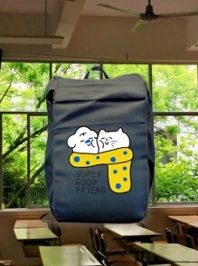 1PC Customized Backpack, Personalized Photo Customization, Suitable As A Unique Gift For Children, Friends, Family, Or Oneself Who Are About To Start School. Lightweight Canvas Design, Smooth Hardware Buckle,Suitable For Christmas, Thanksgiving, Holiday Parties, Birthday Parties, Daily Life ﻿