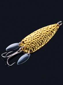 GOTURE 1 Peça Goture Isca Colher Giratória de Pesca Prateada, Corpo de Liga de Zinco, Acessório de Pesca, 24g/0,85oz