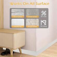 1pc 2.3mx14cm Self-Adhesive Flexible Foam Molded Decoration Foam Wall Edge Strip , Peel And Stick Baseboard Molded Decoration, 3D Decorative Wall Line Floor Wallpaper Borde