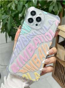 Funda protectora transparente de TPU con diseño minimalista y floral a prueba de caídas compatible con iPhone 16, 16 Plus, 16 Pro Max, 16 Pro, 11, 15 Pro Max, 14 Pro Max, Galaxy, Realme C15, Infinix Hot 30i, K60 Ultra
