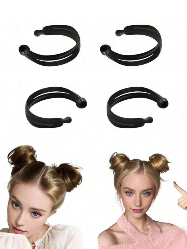 1pc Magic Donut Style Hair Styling Tool - Curling Hair Roller, French Twist Tool, Scrunchie Ponytail Holder, For DIY Hairstyles
