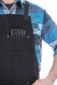 - Delantal de chef profesional para la cocina, la barbacoa y la parrilla - Negro - Ver 7