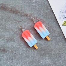 1/2/3 Pairs Cute Ice Cream Dangle Earrings, Simulated Ice Lolly Pendant Earrings, Creative Gift