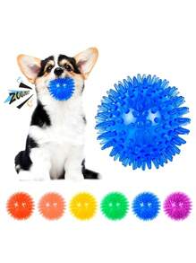 1 pièce Jouet à piauler pour chien (6 couleurs), Jouet à mâcher pour chien petit/moyen/grand, Jouet nettoyant pour les dents pour un mâchage agressif