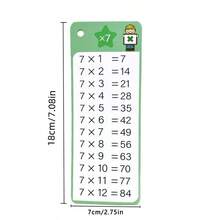 15 piezas Tarjetas creativas de matemáticas de suma, resta y división, adecuadas para estudiantes, tarjetas de práctica de matemáticas para el regreso a la escuela (tarjetas de división de color aleatorio) - Conjuntos - Ver 9