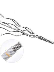 1pc 3 Meters/4.6m/9m/15m Stainless Steel Dog Leash, Anti-Bite Dog Traction Rope For Large/Medium/Small Dogs, Can Also Be Used As Outdoor Clothesline - Multicolor - View 10