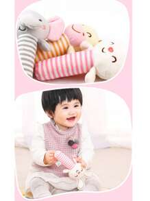 Infant Comfort Rattle 0-3 Years Old Handbell Soft Grasping Ball Toys Cloth Sounding Plush Toy Bed Bell Educational Baby Stick,Baby Rattle Toy,Plushy Dog Bed,3 Months Baby Toys,8 Month Old Toys,Toy Baby Bed,Soft Baby Toy