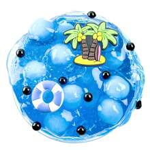 1/12件套儿童史莱姆套装，蓝色史莱姆配件，解压玩具，不粘手，适合儿童派对、生日礼物 - 彩色 - 查看 8