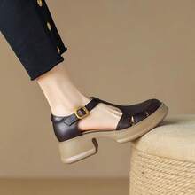 Women Flat Sandals - 米色 - 查看 5