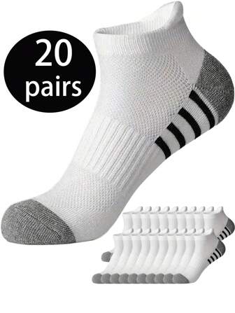 10/5/3/1 pares de calcetines de media caña para mujer, calcetines de alta elasticidad para hombre, suaves, elásticos, transpirables, adecuados para uso diario tanto para hombres como para mujeres, calcetines de media caña unisex simples y cómodos, calcetines para hombres y mujeres, calcetines de moda tipo tripulación