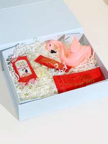 可折叠磁扣硬纸质礼品盒，黑色折叠顶盖和底盖包装盒