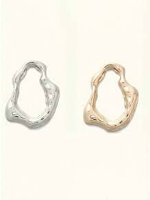 1pc Asymmetrical Metal Custom Designed Large Hijab Scarf Clip Holder Women Brooch