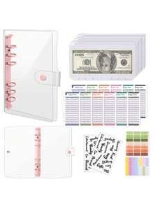 A6 Loose-Leaf PU Notebook Cash Storage Bag