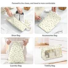 8 Set Travel Essentials, Suitcase Organizer Bags, Packing Cubes, Storage Bag, Travel Organizer Bags, Vacation Essentials, Travel Accessories, Cruise Essentials, Beach Essentials, Purse Essentials, School Supplies, Suitable For Organization And Storage - 小米花 - 查看 6