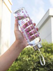 1 pieza Botella de agua para fitness, recipiente de bebida portátil con aislamiento y a prueba de fugas, adecuado para campamento, senderismo, gimnasio, actividades al aire libre y regalos de cumpleaños