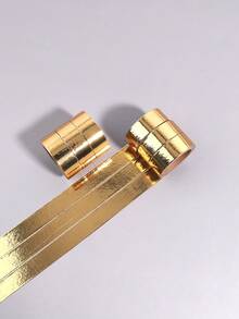 1 Cuộn Bạc Mặt Nạ Băng Đơn Giản Đa Năng Tự Dính Washi Băng Cho Thủ Công DIY, Trang Trí, Tay Tài Khoản - Bạc - Xem 5