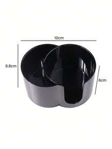 1个透明棉签盒，浴室收纳盒，双隔层棉签和化妆棉收纳盒，梳妆台棉签、化妆棉、牙线收纳盒 - 彩色 - 查看 8