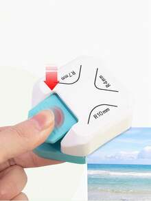 1 件三合一纸板切割脚美容多角度切纸机照片修剪和切角多色圆角倒角器手动压花返校季好物，学校用品，返校 - 彩色 - 查看 1