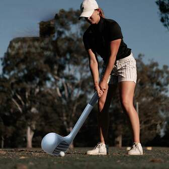 1pc Inflatable Creative Golf Club, Realistic Golf Club Prop For Party, Outdoor Interactive Game, Birthday, Wedding, Adult Activity, Party Interaction Prop