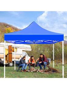 Carpas para jardín 3x3 m repuesto lona toldo impermeable accesorio exterior protección sombra jardín toldo resistente duradero diseño moderno montaje fácil hogar impermeable multiusos fiestas - Azul - Ver 10