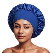 1pc Women's Satin Night Sleep Cap, Hair Care Wide-Brimmed Soft & Skin-Friendly Stretchy Sleeping Hat, Suitable For Daily Use ,Hair Styling Tools Hair Accessories