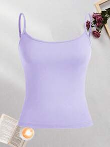 4pcs/Set Plain Comfortable Camisole Tank Tops