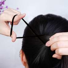 120/80/20 Pcs Black Hair Ties, Suitable For Thick Curly Ponytail Fixation, Unisex Hair Accessories (5mm)