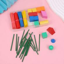 Colourful Maths Teaching Tools - 100 Counting Sticks In 5 Colours - Office Supplies, Education And Learning - Perfect For Exercising Your Brain! School Supplies, Back To School