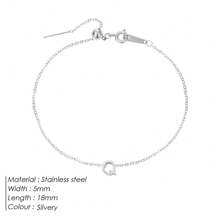 Cadena brazalete DIY de 26 letras para mujeres, accesorio de joyería, de acero inoxidable de alta calidad, a la moda y personalizado