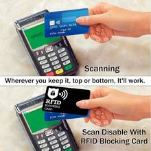 2/4 Pcs RFID Protection Card - Secure Your Credit And Debit Cards With Durable And Portable Design - Simple Style For Everyday Use,Anniversary Gift,Funny Gift,Small Gifts,Gift Ideas - Multicolor - View 9