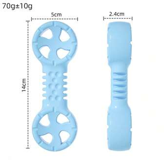 New Wolf Fang Bone Self-Entertaining TPR Windmill Shaped Chew Toy, Teeth Cleaning Interactive Toy Suitable For Playful Dogs